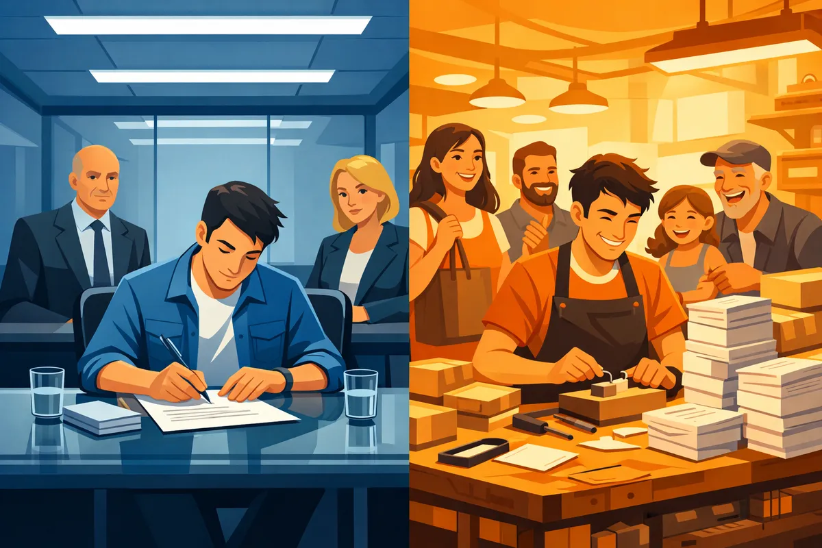 How to Bootstrap a Startup Without Venture Capital detail service illustration