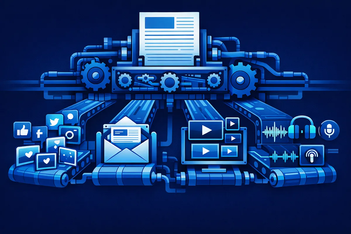 Content Systems That Scale: From First Post to Content Machine | Marquis Davis service illustration