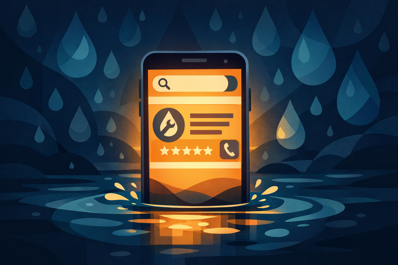 Plumbing Marketing: Winning the Emergency Intent Search detail service illustration