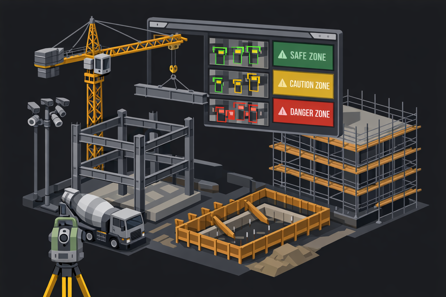 Marketing for Construction service illustration
