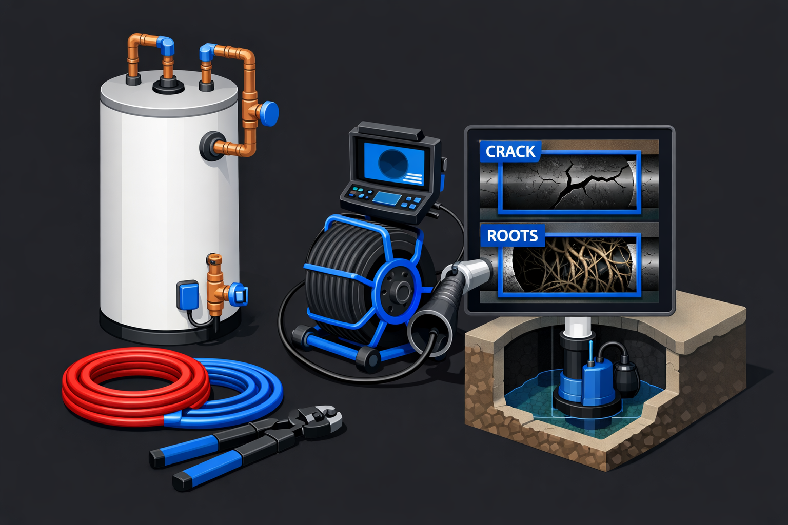 Marketing for Plumbing service illustration