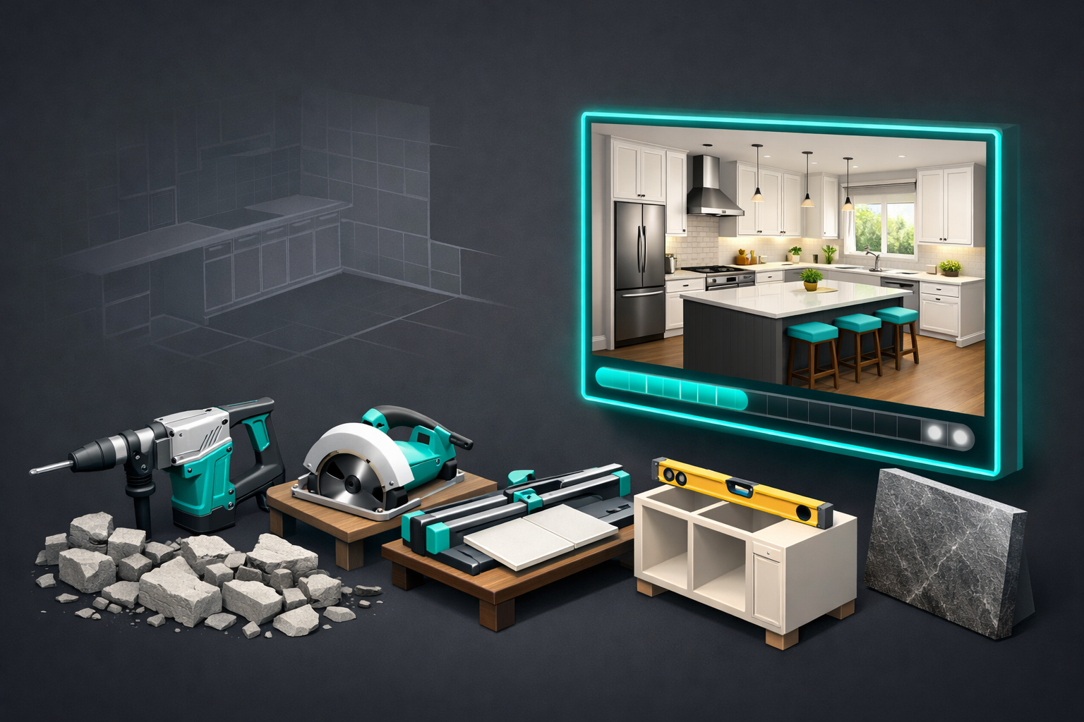 Marketing for Remodeling service illustration