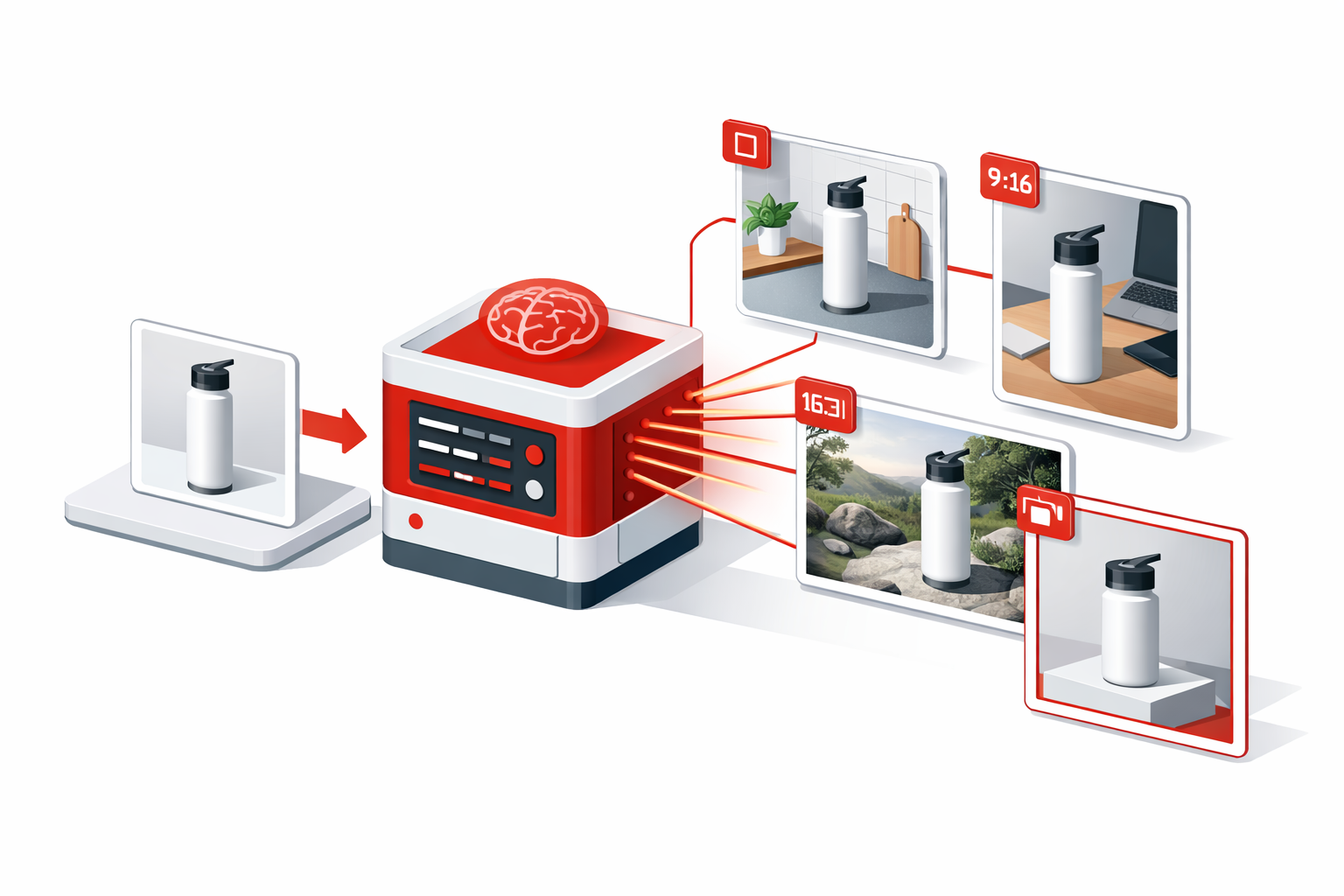 AI Product Photography service illustration