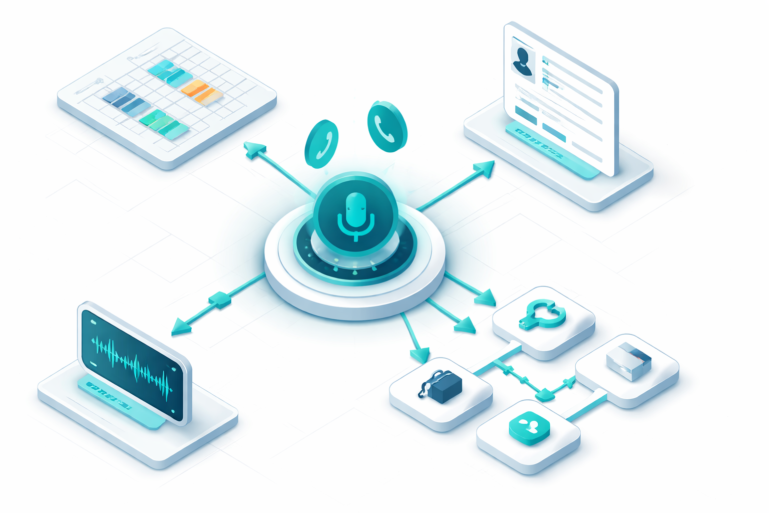 AI Receptionist service illustration