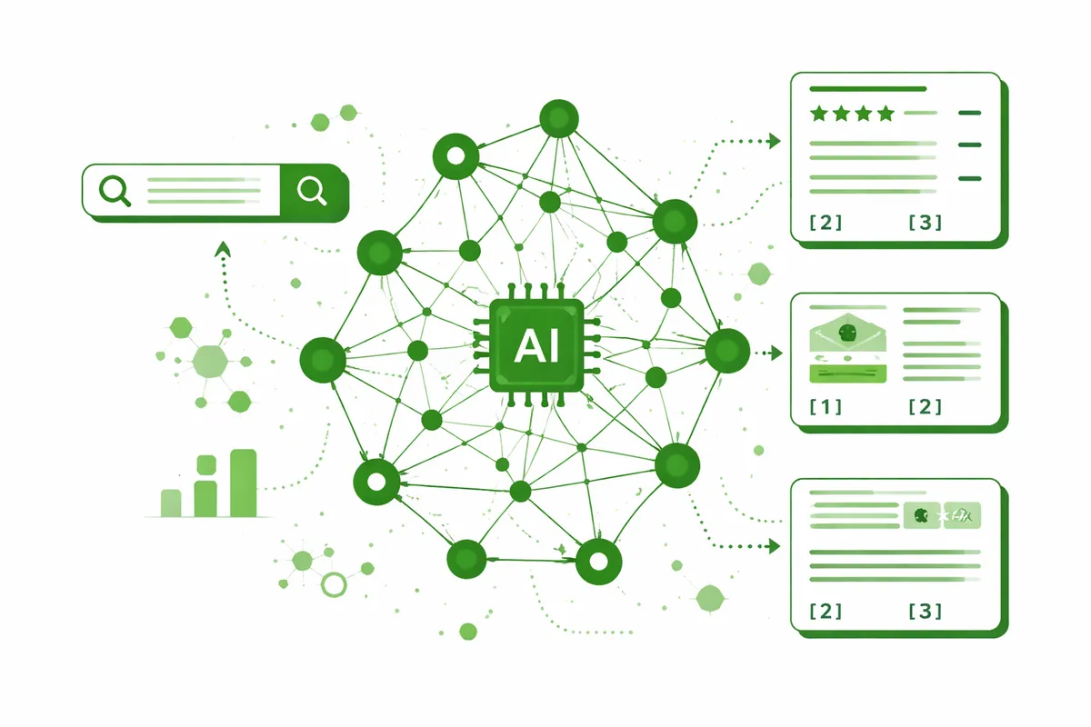 AI Search Optimization in Atlanta service illustration