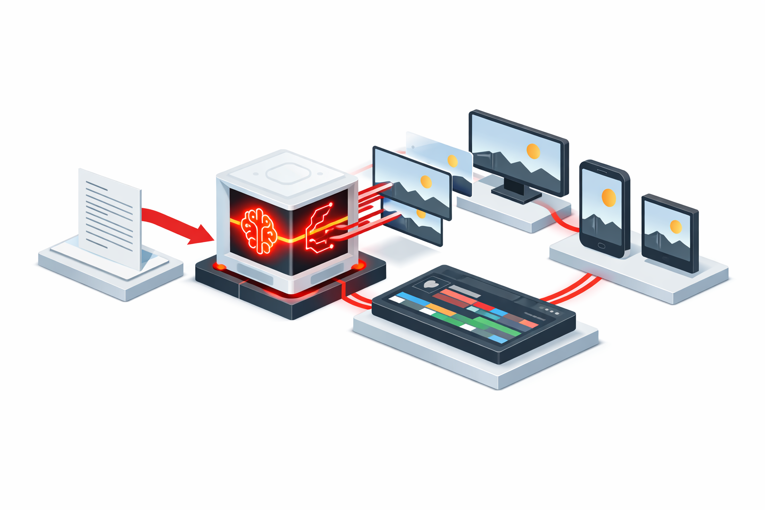 AI Video Production in Atlanta service illustration