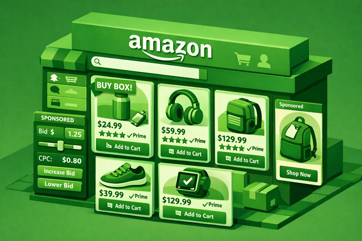 Amazon Marketplace in Loop service illustration
