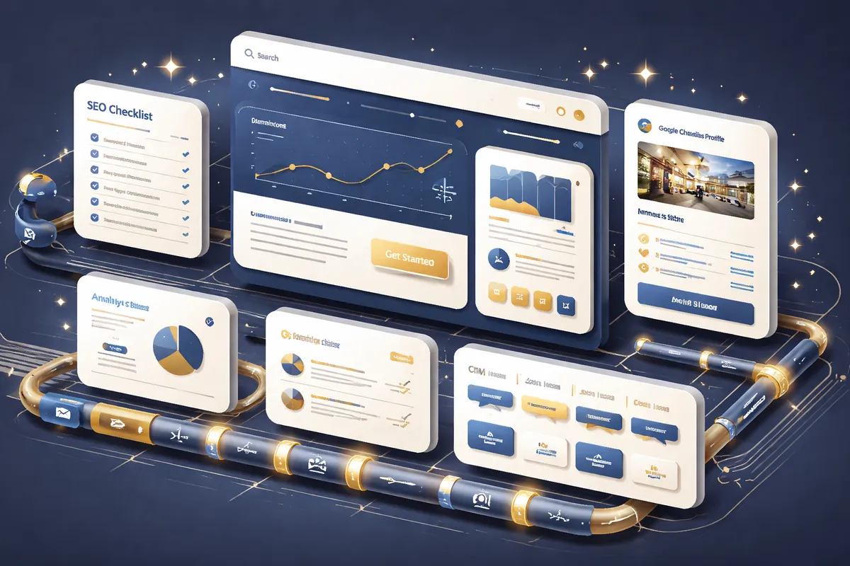 Business Site in Loop service illustration