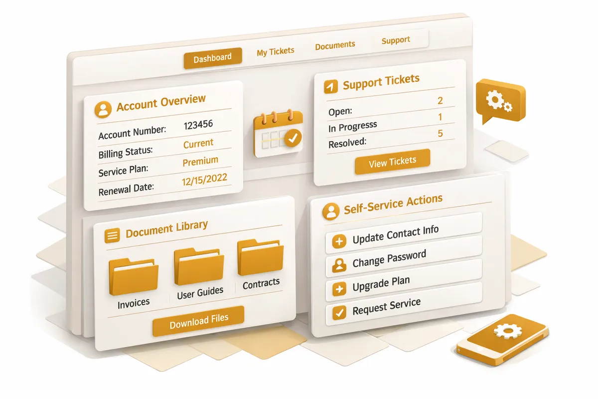 Customer Portals in Loop service illustration