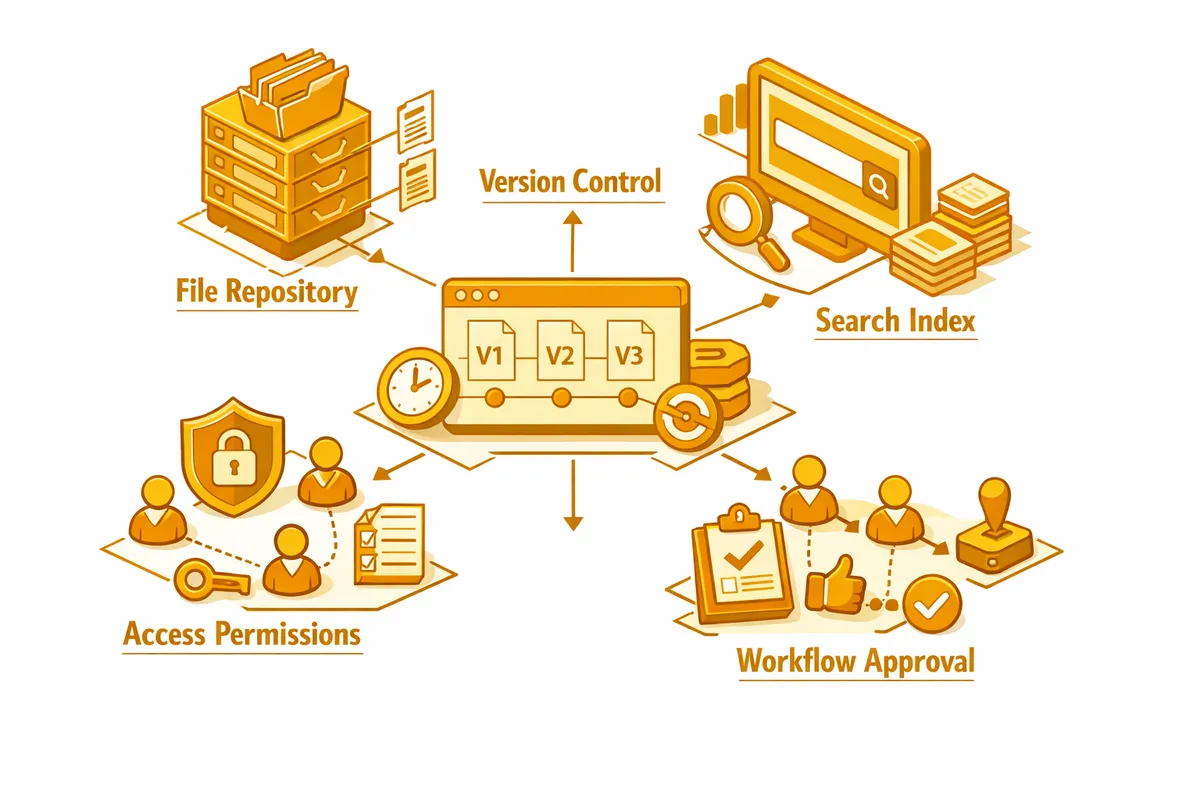 Document Management in Chicago service illustration