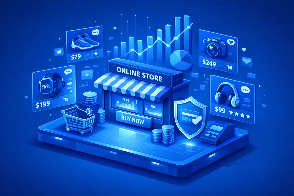 Ecommerce Development in Loop service illustration
