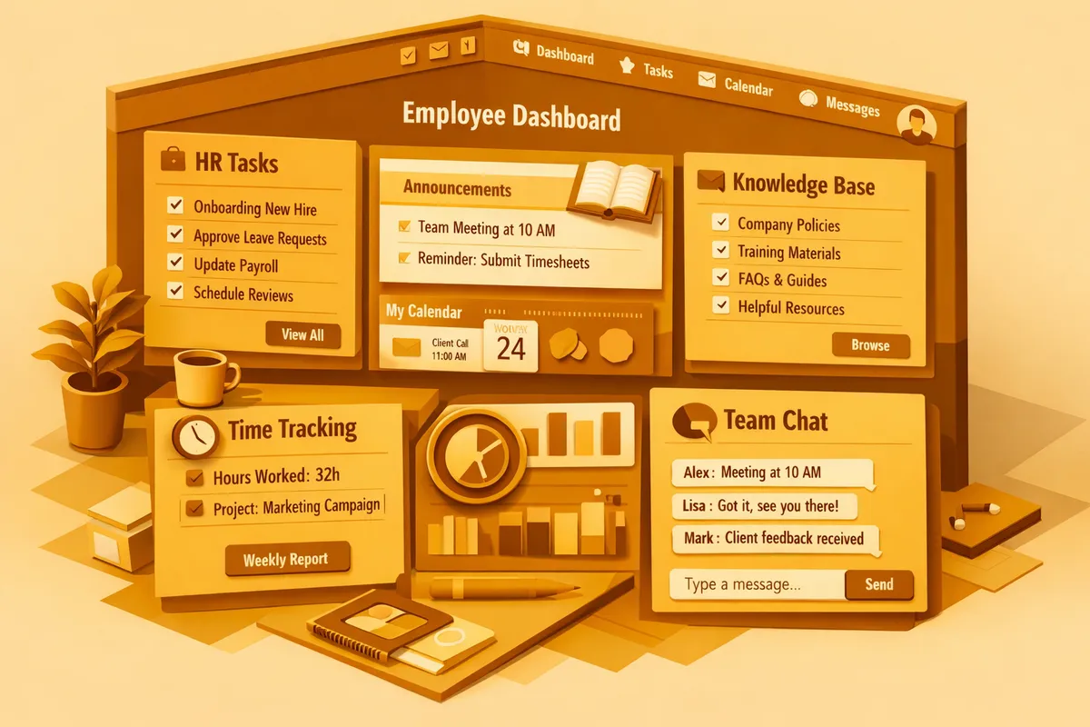 Employee Portals in Loop service illustration