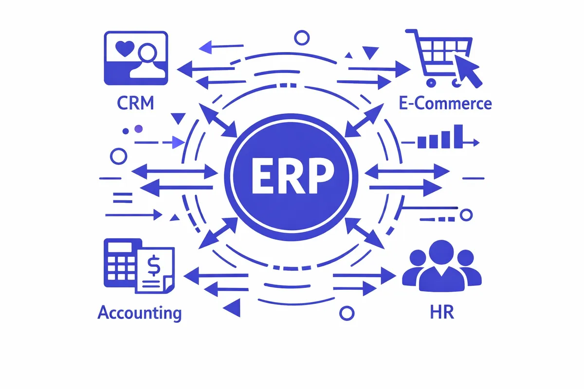 ERP Integration service illustration
