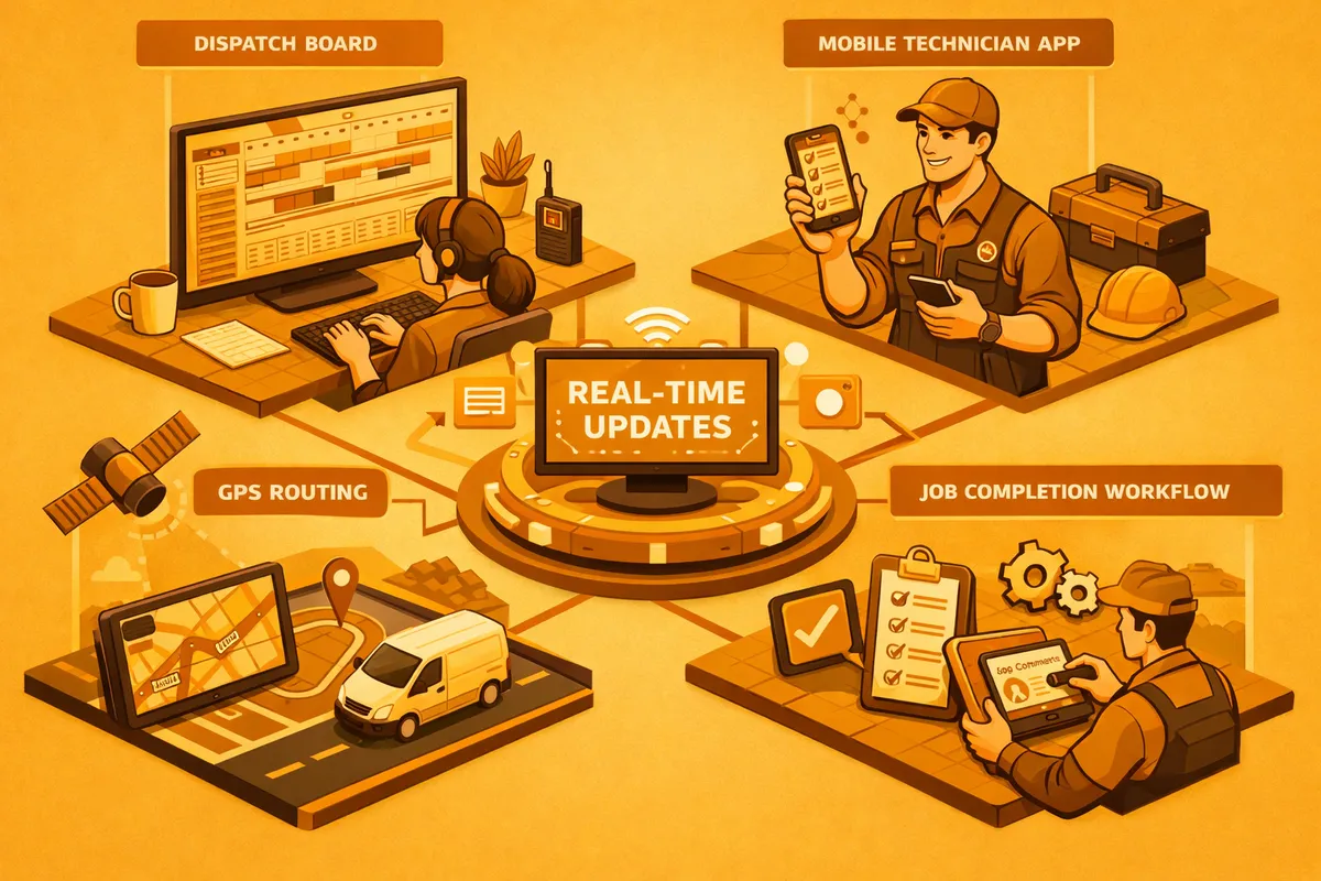 Field Service Management service illustration