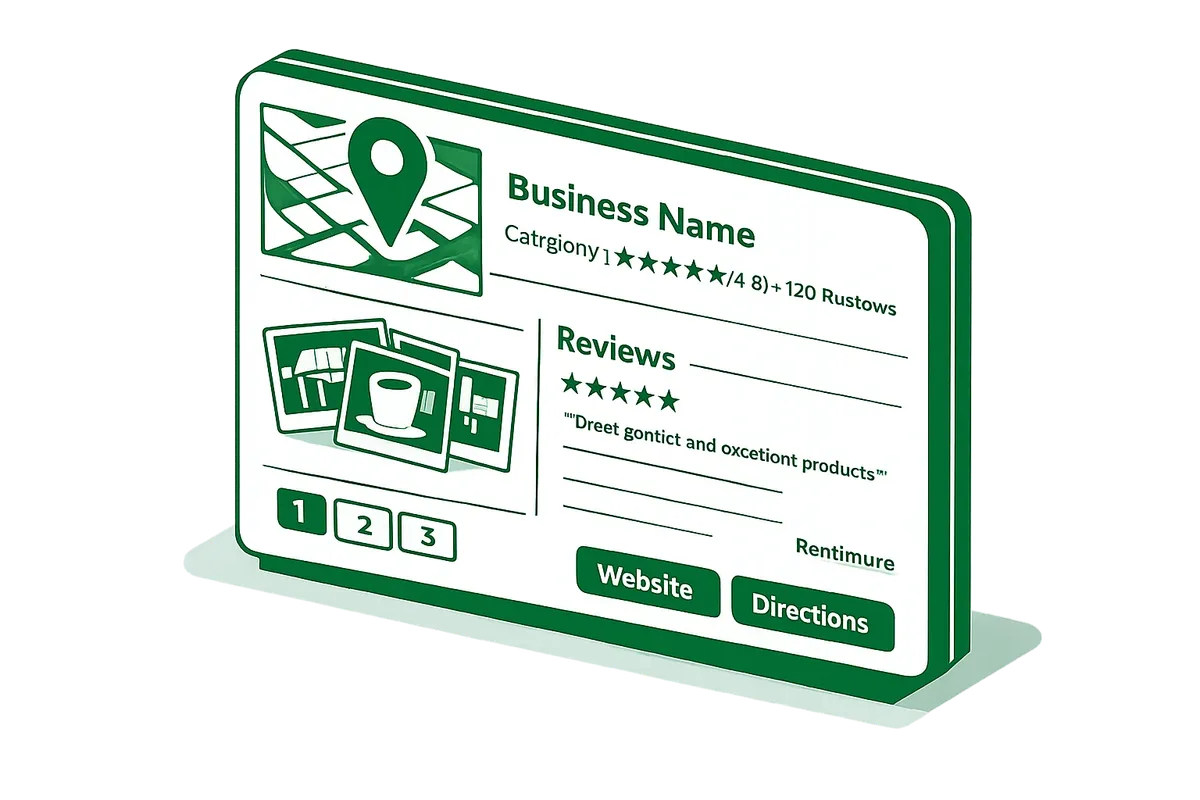 Google Business Optimization in Atlanta service illustration