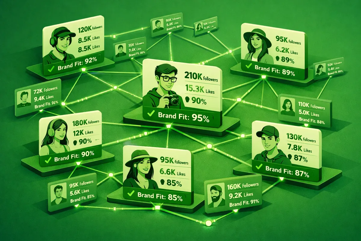 Influencer Marketing service illustration