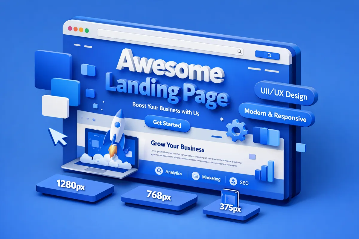 Website Design service illustration